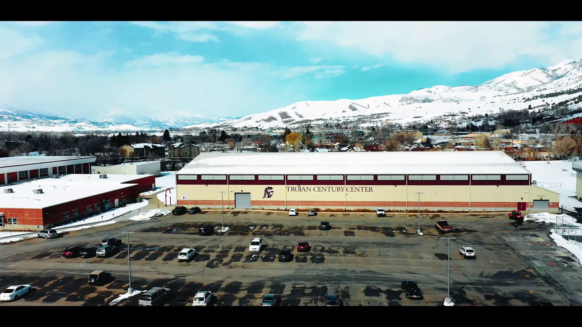 Inside view of the Trojan Century Center sports facility